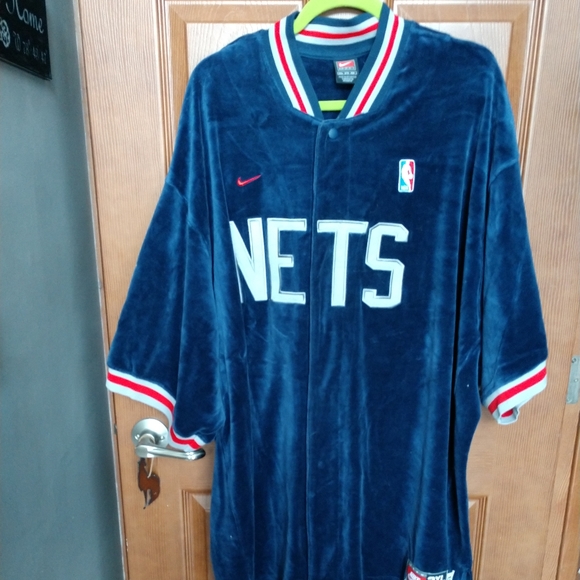 Nike Other - Nike velour jersey Nets 3XL Brooklyn NJ